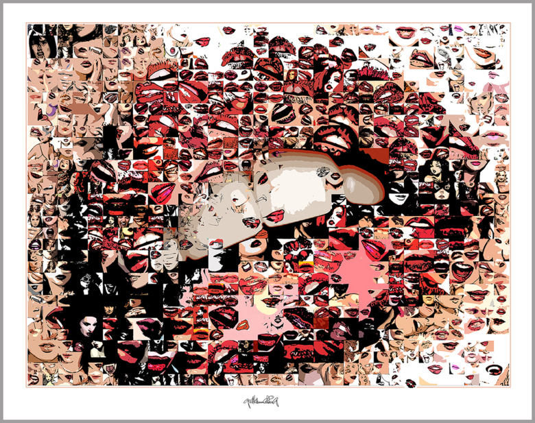 Dental Art, Bilder, Wartezimmer, Zahnkunst, Lippen, perfekte Zähne, zeitgenössisch, Kunst, moderne-Pop Art, Dental, Praxis Zahnpraxis, Rezeption, Foyer, Kunst, Wandbilder