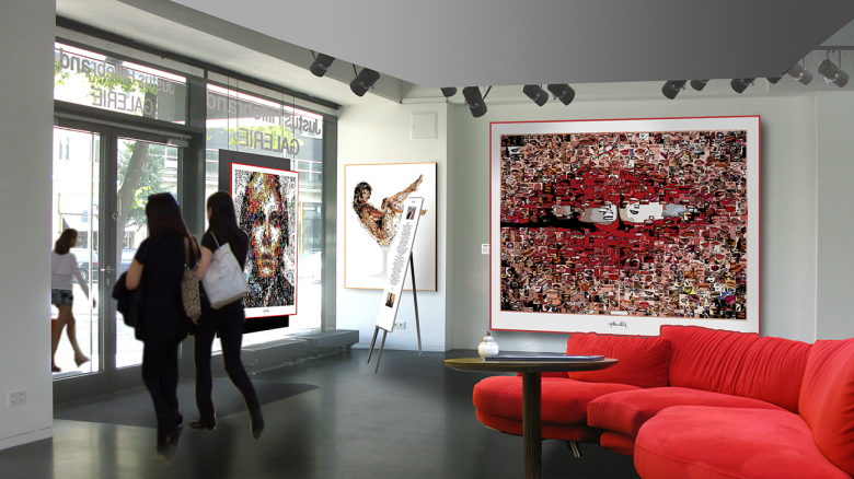 Zahnklinik, Foyer, Kunst, Wandbilder, Lippen und Kunst, Lippen-Kunst, Bilder für Zahnarztpraxen, Kunst Zahnpraxis, Bilder Wartezimmer,