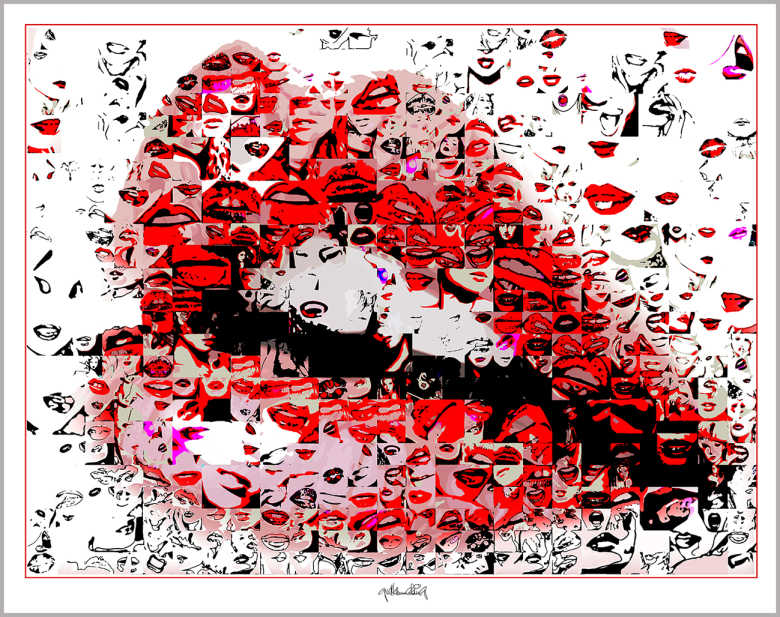 Design, Inneneinrichtung, Rezeption, Kunst, Wartezimmer, Wandbilder, rote Lippen, Lippen, Zahnklinik, Foyer, Wandbilder