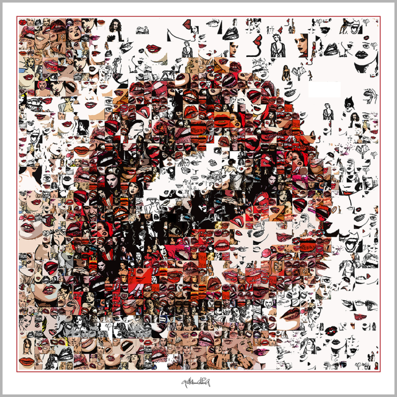 Innengestaltung, rote Lippen, Kunst, schöne weisse Zähne, Zahnarztpraxis, Wandbilder, Kunst, Rezeption, Behandlungsraum, Dentallabor