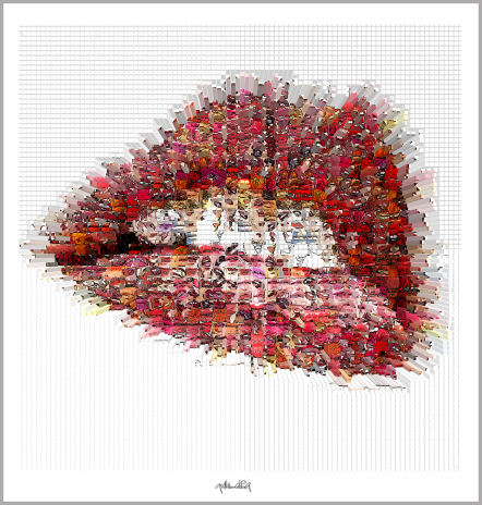 Lippen-Kunst, Bilder für Zahnarztpraxen, Lippenposter
