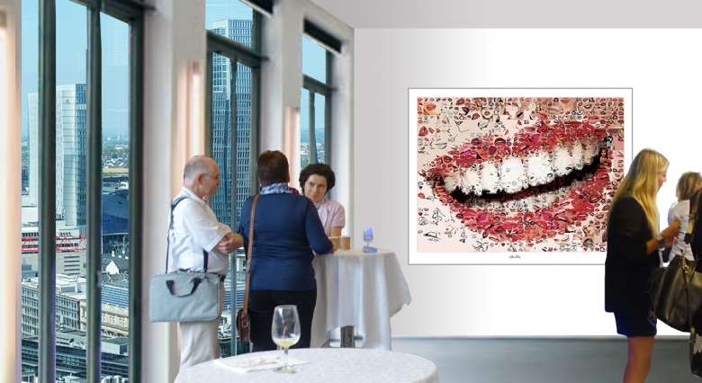 Schulung, Fortbildung, Seminare, Ambiente, Kunst, Ausstellung, Präsentation, IDS-Köln, Zahnarzt, Foyer, Einrichtung, Design, Empfang, Wandbilder,