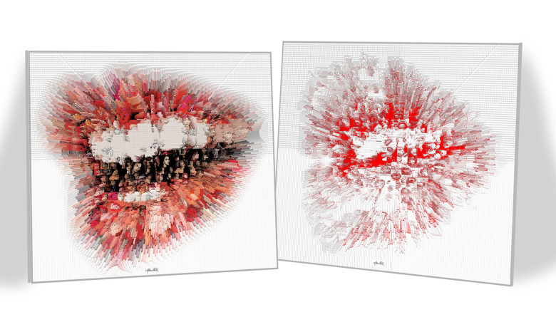 Wandbild, Zähne, Kunst Zahnarztpraxen, Kunst Zahnarzt, Zahn-Kunst, Zahnarzt Wartezimmer, Kunst für Zahnärzte,