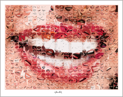 Phantastische Lippen, schöne Zähne, Galerie, Kunstgalerie, Vernissage, Kunst mit Lippen, Kunstausstellung, Ausstellung, Lippenbilder