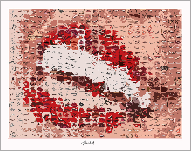 Phantastische Lippen, perfekte Lippen, rote Lippen, Bilder, Kunst, Zahnarztpraxen