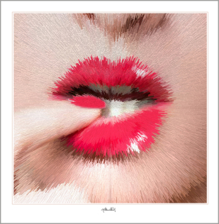 Kunst Wartezimmer, Phantastische Lippen, schöne Zähne, erotische Lippen, rote Lippen,