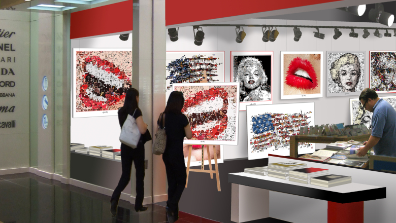 Kunst, zeitgenössische Kunst, Galerie, internationale Kunstausstellung, Kunst, Lippen