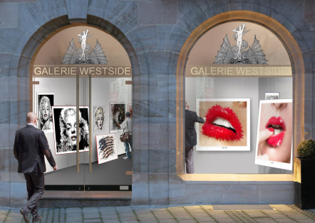 Kunstausstellung, Kunst, Lippen, Vernissage, IDS-Köln, Dental, rote Lippen, perfekte Zähne