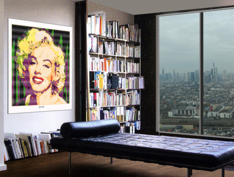 Marilyn, Marilyn Monroe, Marilyn Portrait, Fotografie, moderne Pop Art, Pin Up , Wandbild