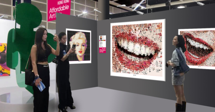 internationale Kunstausstellung, Kunst und Lippen,