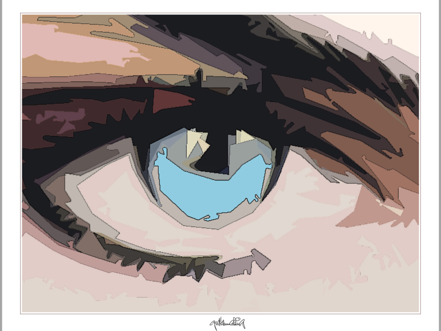 Blaue Augen, Wandbilder für Augenärzte und Augenarztpraxen, Einrichtung Arztpraxis,