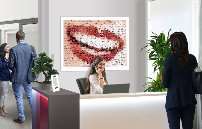 Thekendesign, Einrichtung, Rezeption Arztpraxis, Wandbilder für das Wartezimmer, Behandlungszimmer, Kunst in der Zahnarztpraxis,