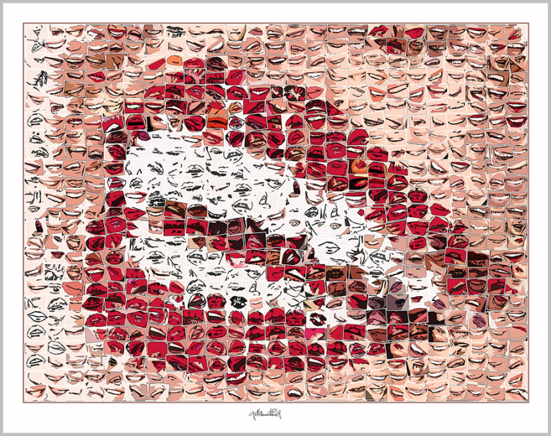 rote Lippen, schöne Zähne, Kunst mit Zähnen, Kunst und Zahnarzt, Zahnkunst, Kunstgrafik, Wandbild, Kunst Zahnarztpraxen, Kunst Zahnarzt, Zahn-Kunst, Zahnarzt Wartezimmer, Kunst für Zahnärzte