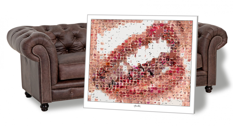 Design, Gestaltung, Zahnarztpraxis, Bilder, Kunst für Zahnärzte, rote Lippen, Zahnkunst, Kunst mit Zähnen, Wandbilder für Zahnärzte und Zahnpraxen