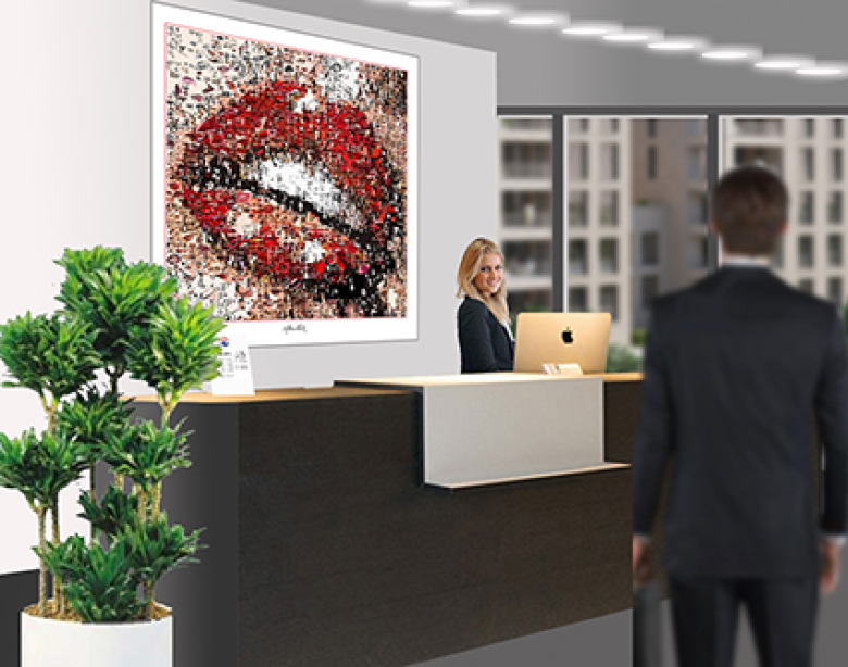 Pop Art Zunge, Wandbilder, Zahnärzte, Dentallabore, Zahnarztpraxen, Kunst, Zähne, Dental, Praxis, Bilder, Wartezimmer