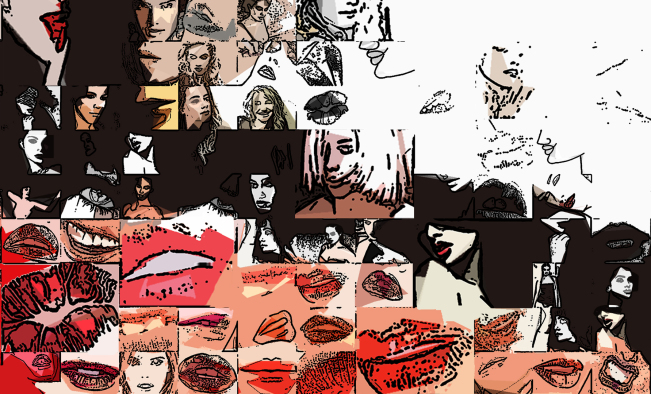 Pop Art Zunge, Wandbilder, Zahnärzte, Dentallabore, Zahnarztpraxen, Kunst, Zähne, Dental, Praxis, Bilder, Wartezimmer