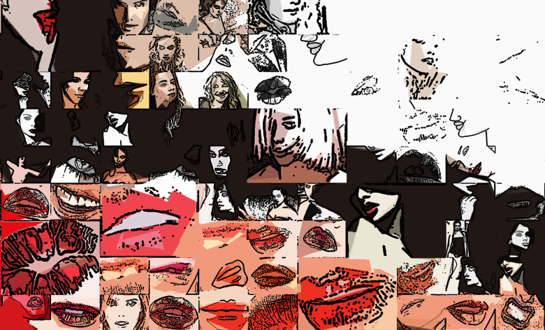 Pop Art Zunge, Wandbilder, Zahnärzte, Dentallabore, Zahnarztpraxen, Kunst, Zähne, Dental, Praxis, Bilder, Wartezimmer