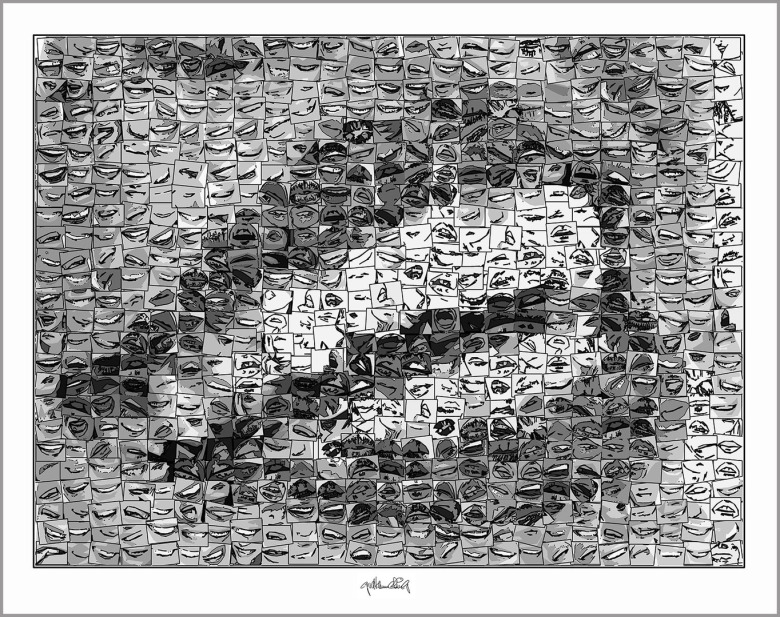 Wandbilder Lippen Zahnarztpraxis