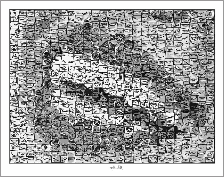 Foyer Dentlpraxis Wandbild