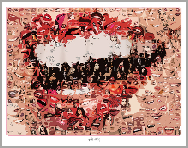 Dental Art, Wandbilder, Zahnpraxen, Kunst, Zähne, Lippen, Rezeption, Wartezimmer, Behandlung