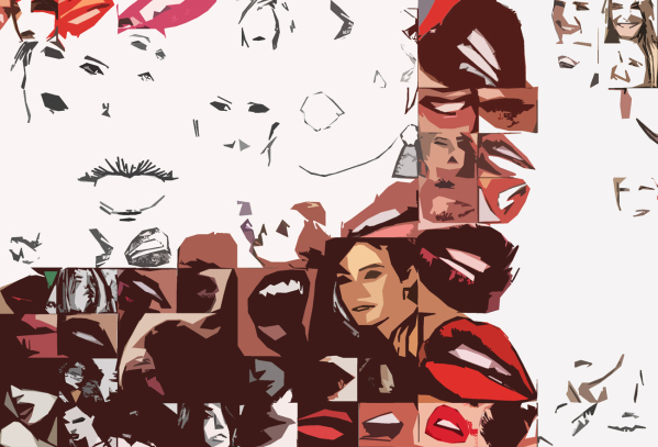 Kunst, roten Lippen, Zahnarztpraxis, Design, Inneneinrichtung, Wartezimmer, Dental, Rezeption