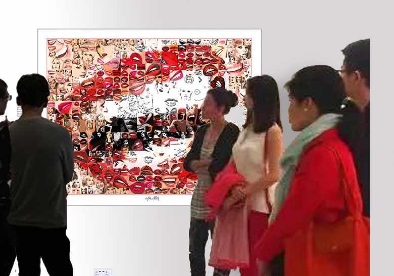 Kunstausstellung, Kunst, Lippen, Vernissage Zahnarzt, Foyer, Einrichtung, Design, Empfang, Wandbilder, , Kunstausstellung, IDS-Köln, Dental