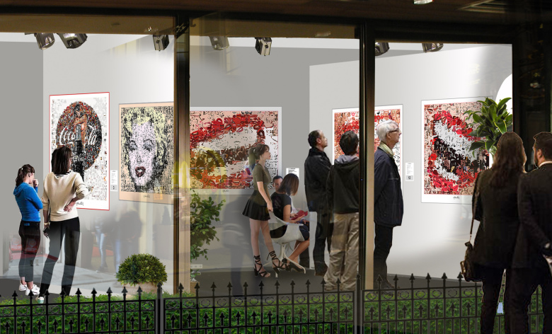 Kunstgalerie, Vernissage, moderne-Pop Art, Kunstausstellung, Zahn, Kunst, zeitgenössisch, Zähne, Zahnarzt