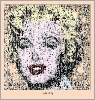 Marilyn, Kunst, Warhole, Bild, Kunstausstellung, Zeitgenössische malerei, Marilyn monroe, Abstrakte kunst, Kunst Portrait