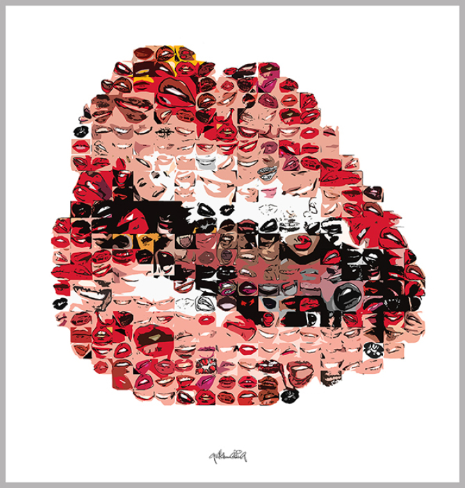 rote Lippen - Gestaltung Arztpraxis