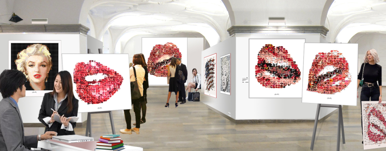 Art fair - zeitgenössische Pop Art Kunst